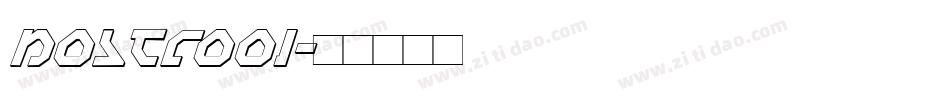 nostrooi字体转换