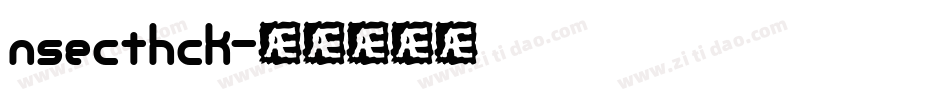 nsecthck字体转换