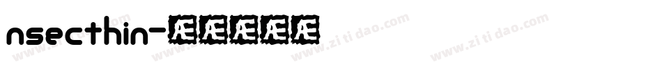 nsecthin字体转换