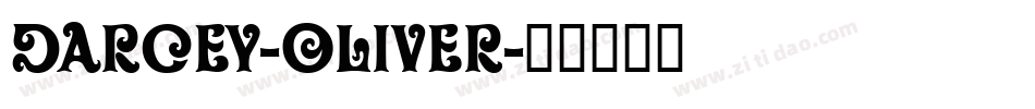 Darcey-Oliver字体转换