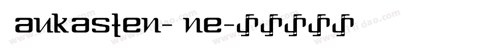 Baukasten-One字体转换