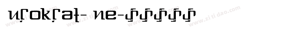 Burokrat-One字体转换