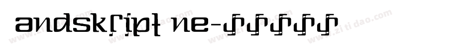 HandskriptOne字体转换