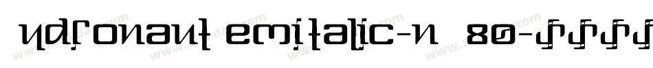 HydronautSemiItalic-nRR80字体转换