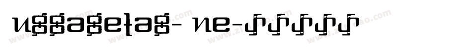 Luggagetag-One字体转换