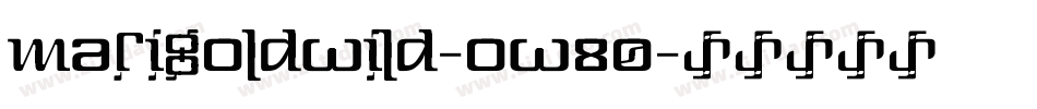 Marigoldwild-ow80字体转换