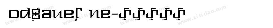 RodgauerOne字体转换