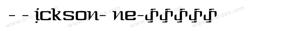 S-S-Nickson-One字体转换