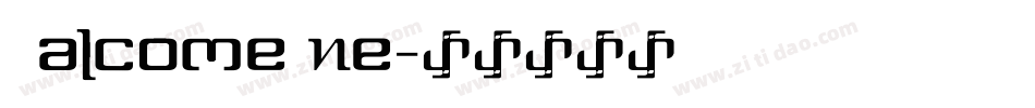 WalcomeOne字体转换