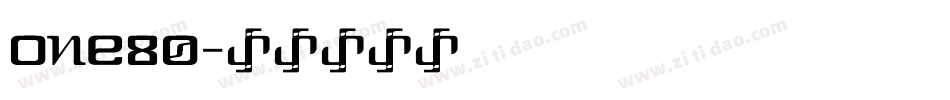 one80字体转换