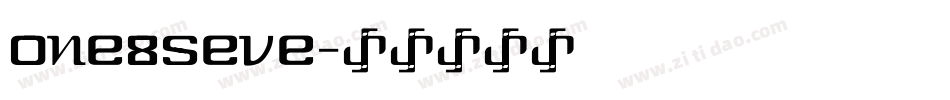 one8seve字体转换