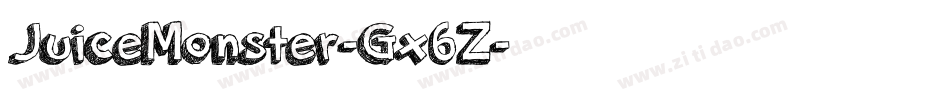 JuiceMonster-Gx6Z字体转换