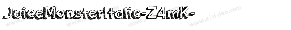 JuiceMonsterItalic-Z4mK字体转换