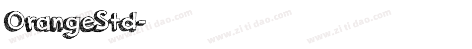 OrangeStd字体转换