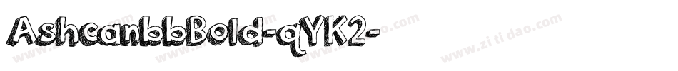 AshcanbbBold-qYK2字体转换