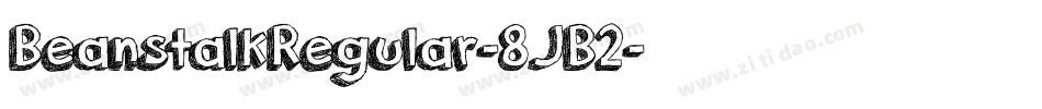 BeanstalkRegular-8JB2字体转换