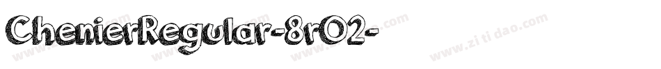 ChenierRegular-8rO2字体转换