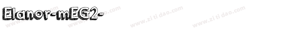 Elanor-mEG2字体转换