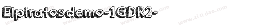 Elpiratosdemo-1GDR2字体转换
