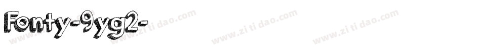 Fonty-9yg2字体转换