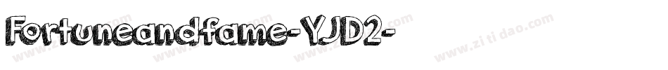Fortuneandfame-YJD2字体转换
