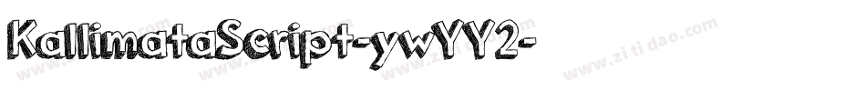 KallimataScript-ywYY2字体转换