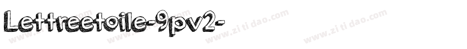 Lettreetoile-9pv2字体转换