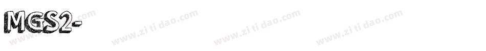 MGS2字体转换