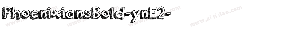 PhoenixiansBold-ynE2字体转换