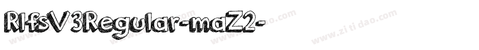 RlfsV3Regular-maZ2字体转换