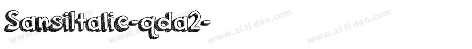 SansiItalic-qda2字体转换
