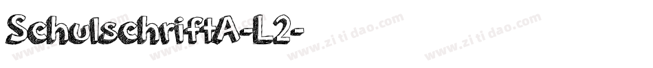 SchulschriftA-L2字体转换