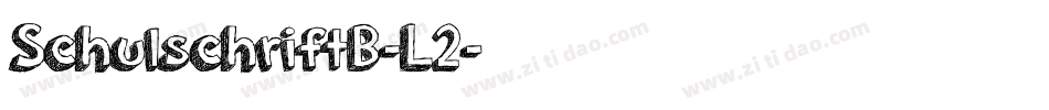 SchulschriftB-L2字体转换