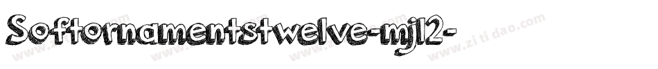 Softornamentstwelve-mjl2字体转换
