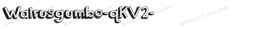 Walrusgumbo-qKV2字体转换