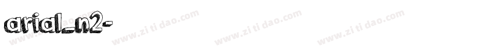 arial_n2字体转换
