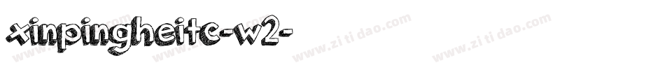 xinpingheitc-w2字体转换