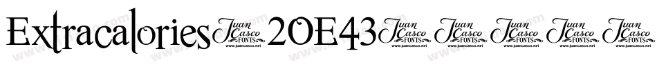 Extracalories-2OE43字体转换