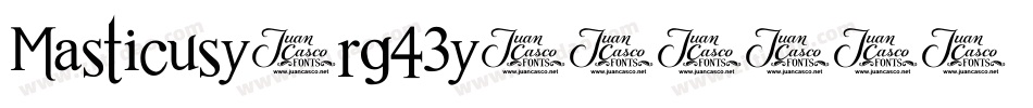 Masticusy-rg43y字体转换