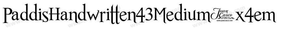 PaddisHandwritten43Medium-x4em字体转换