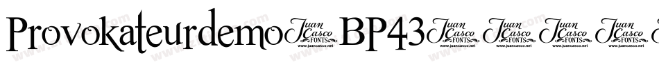 Provokateurdemo-BP43字体转换