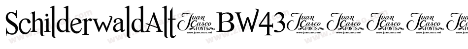 SchilderwaldAlt-BW43字体转换