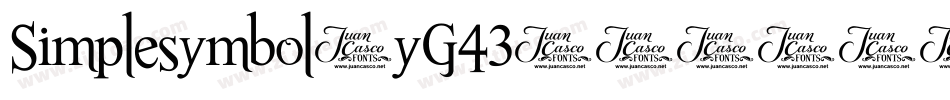 Simplesymbol-yG43字体转换