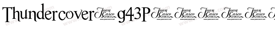 Thundercover-g43P字体转换