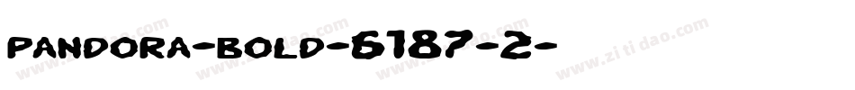 pandora-bold-6187-2字体转换