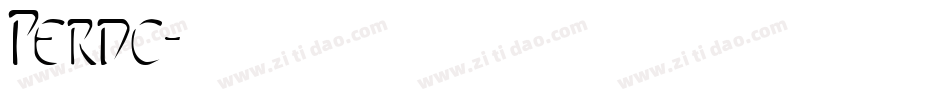 Perdc字体转换