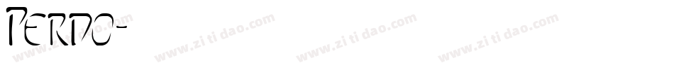Perdo字体转换