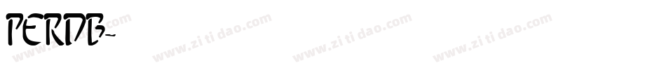 perdb字体转换