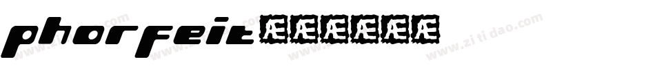 phorfeit字体转换