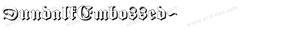 DundalkEmbossed字体转换